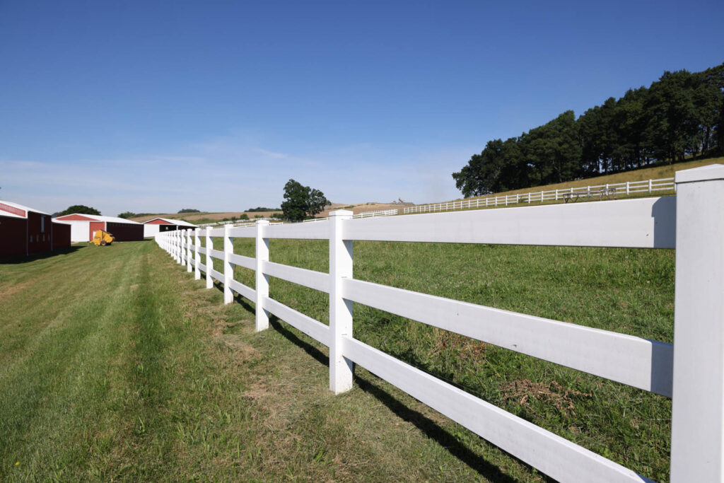 Nashville Vinyl Rail Fence, Installed By Swiss Valley Fence