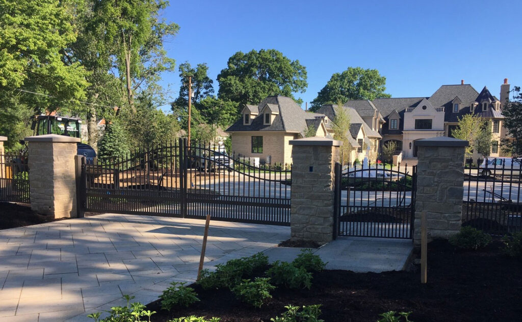 Aluminum Entry Gate, Installed By Swiss Valley Fence. Navarre, Ohio