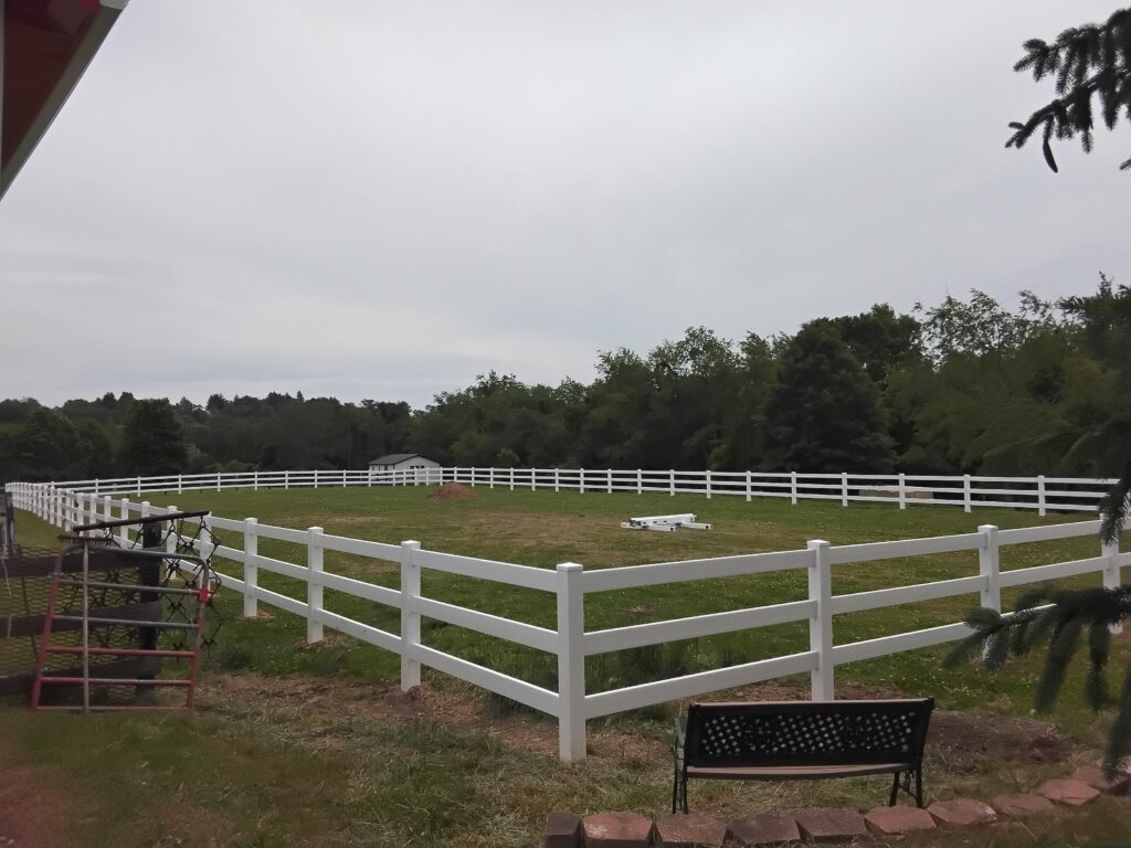 Nelsonville Vinyl Rail Fence, Swiss Valley Fence