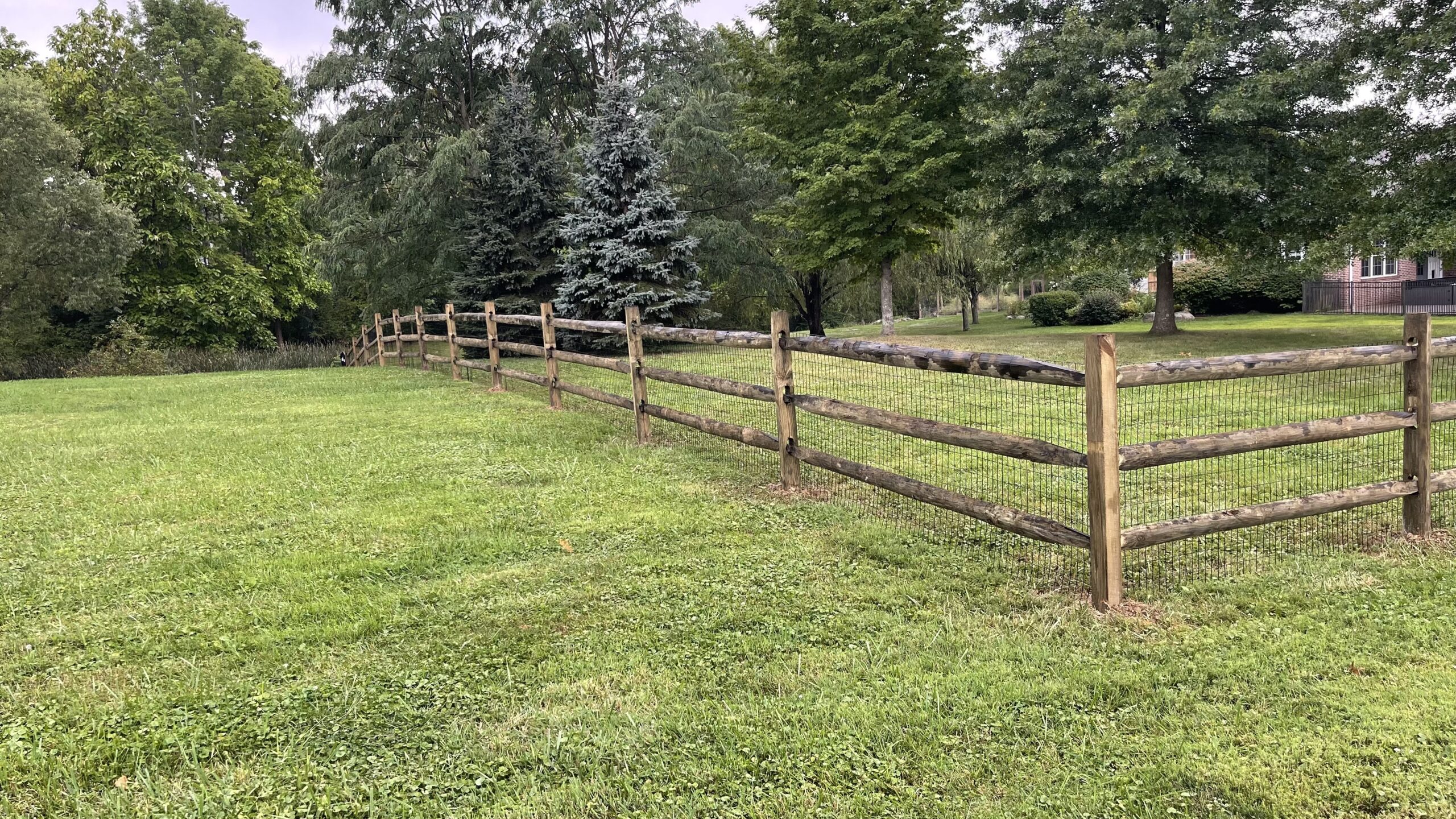 Split Rail Fence Installed By Swiss Valley Fence, Dellroy