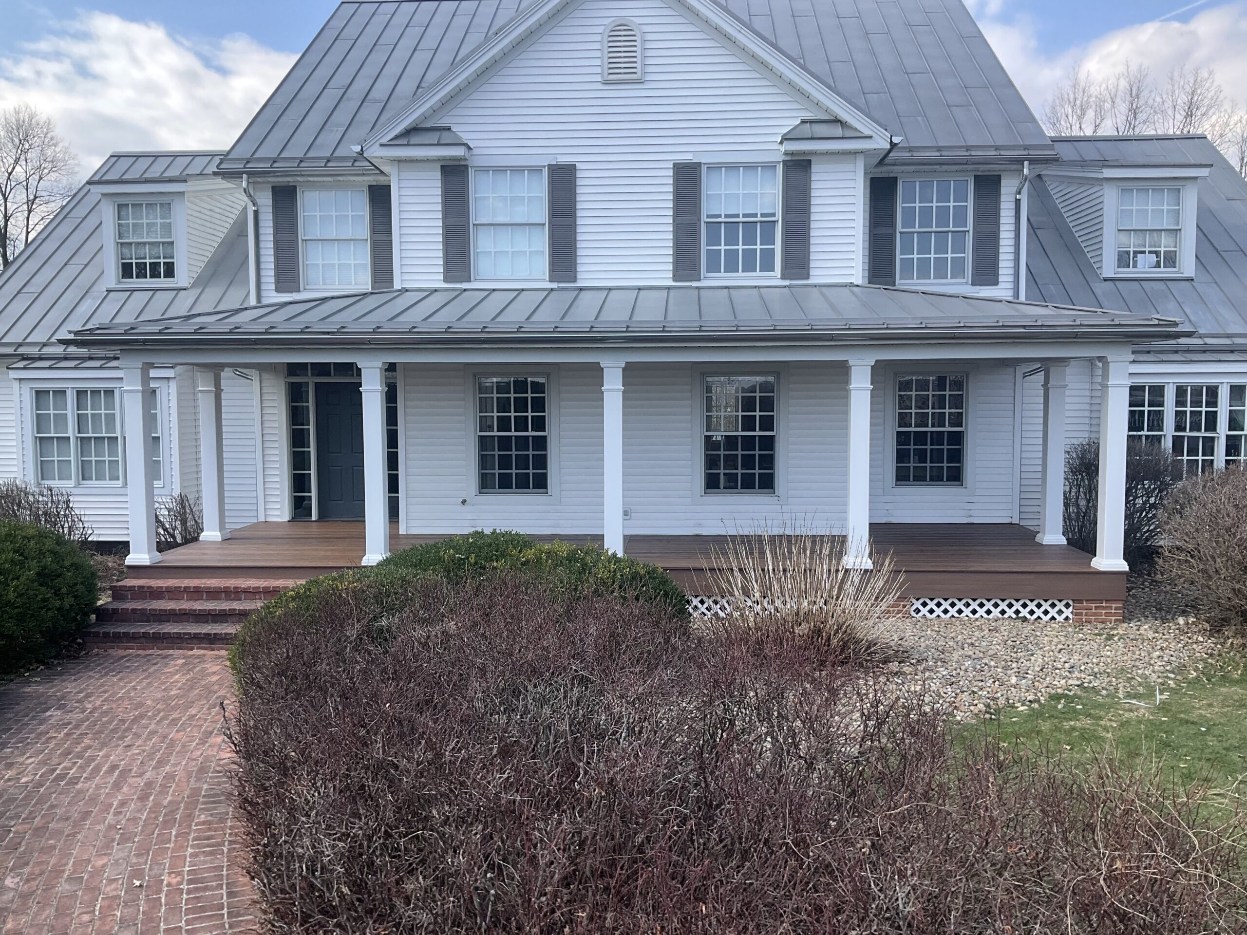 Composite Decking Installed By Swiss Valley Fence, Blue Rock