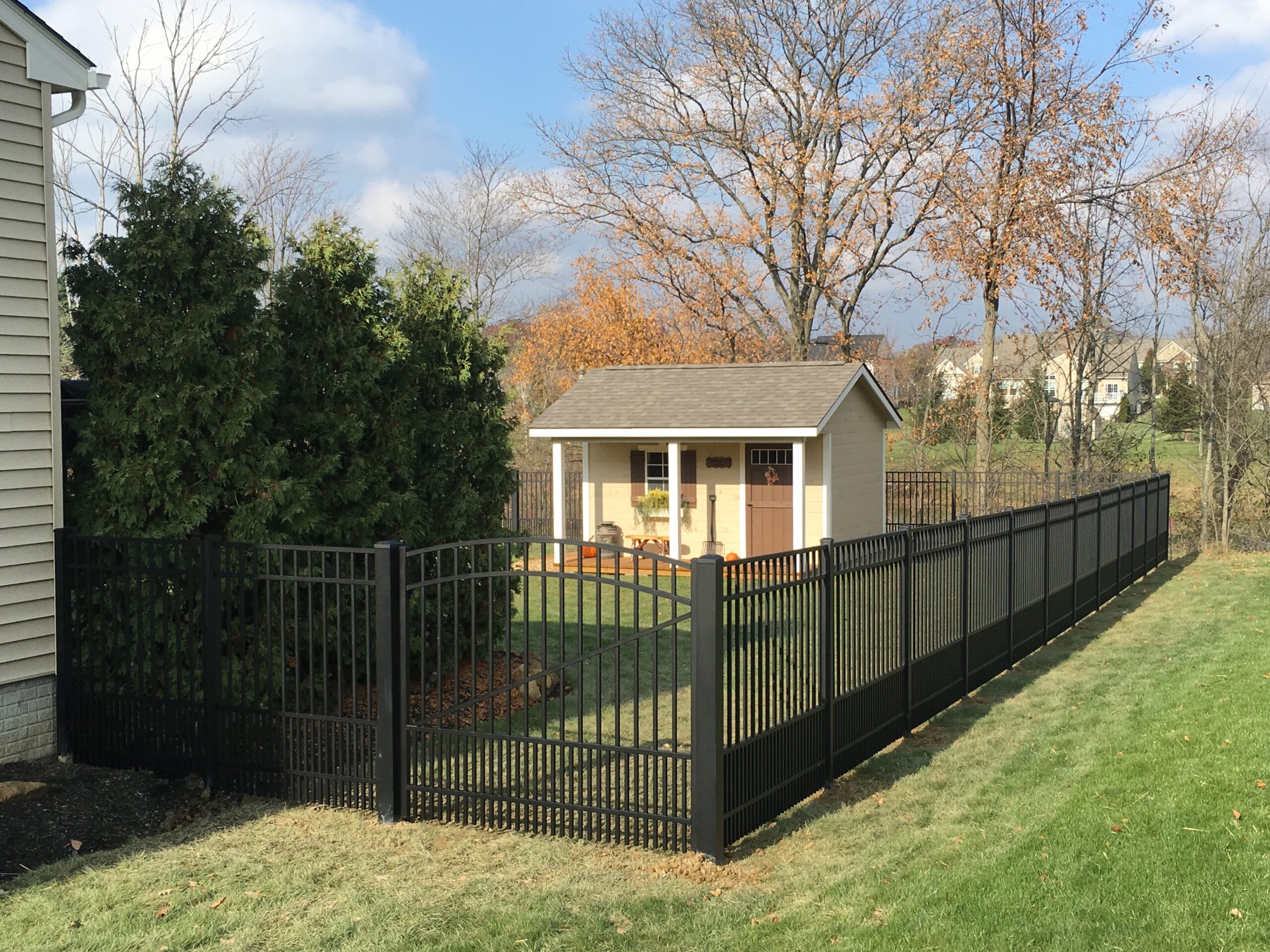 Aluminum Fence, Installed By Swiss Valley Fence, Chauncey