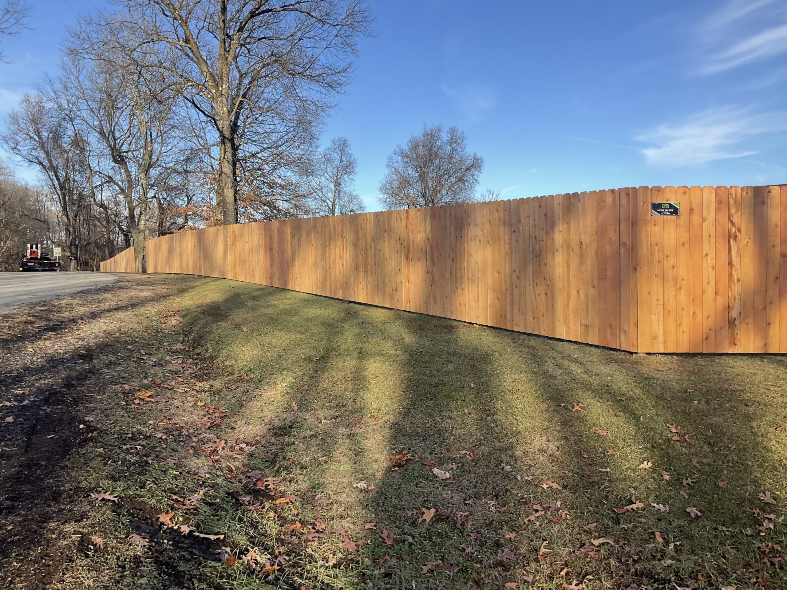 Wood Privacy Fence, Installed By Swiss Valley Fence, Congress
