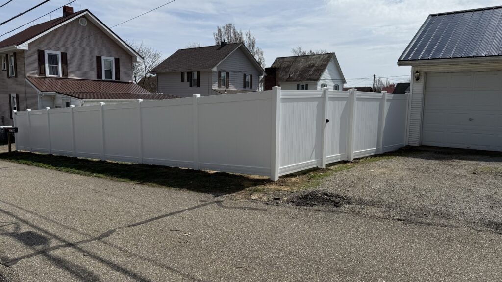 Fleming Vinyl Fence, Installed By Swiss Valley Fence