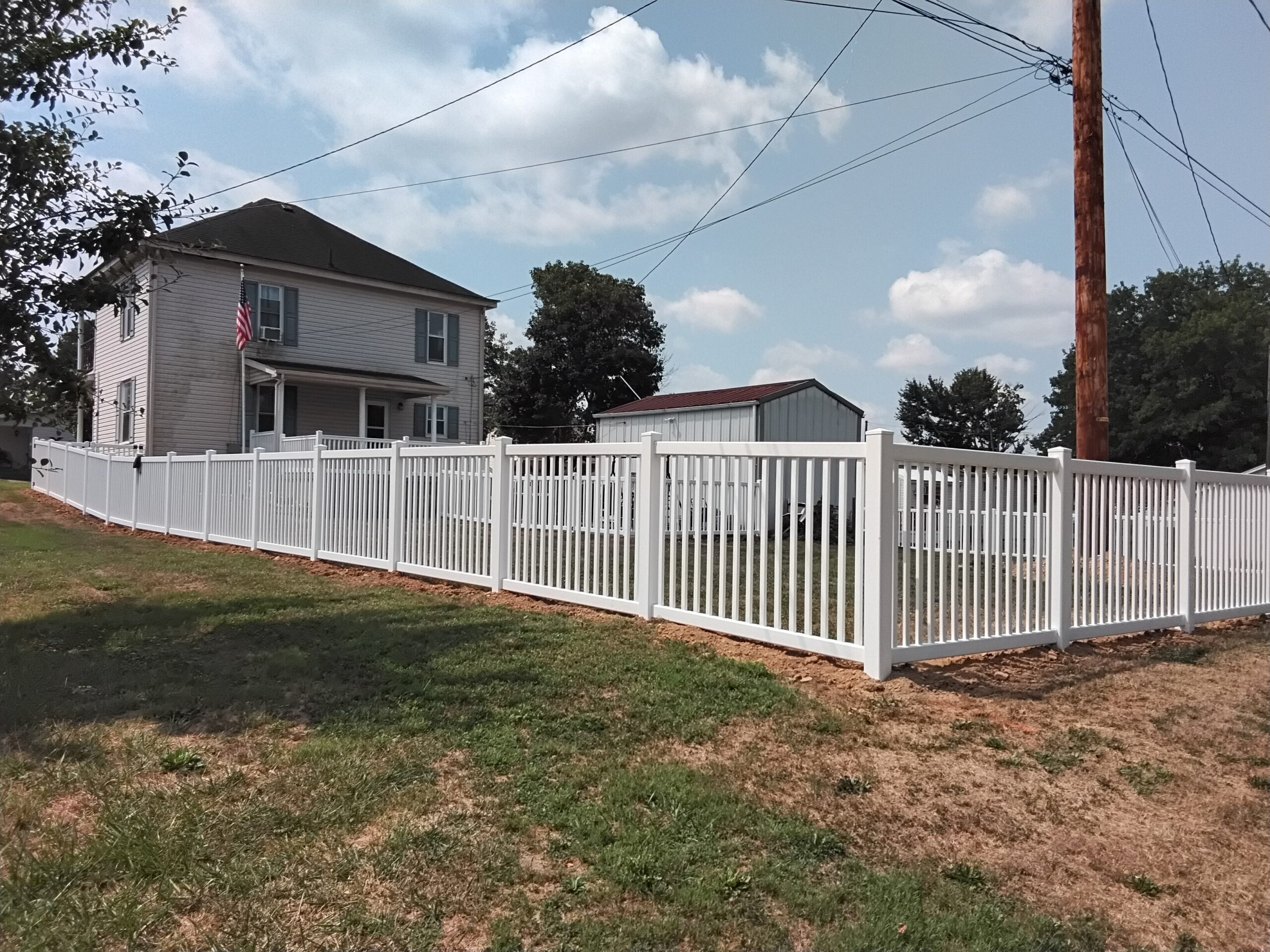 Vinyl Fence installed by Swiss Valley Fence in Granville, Ohio