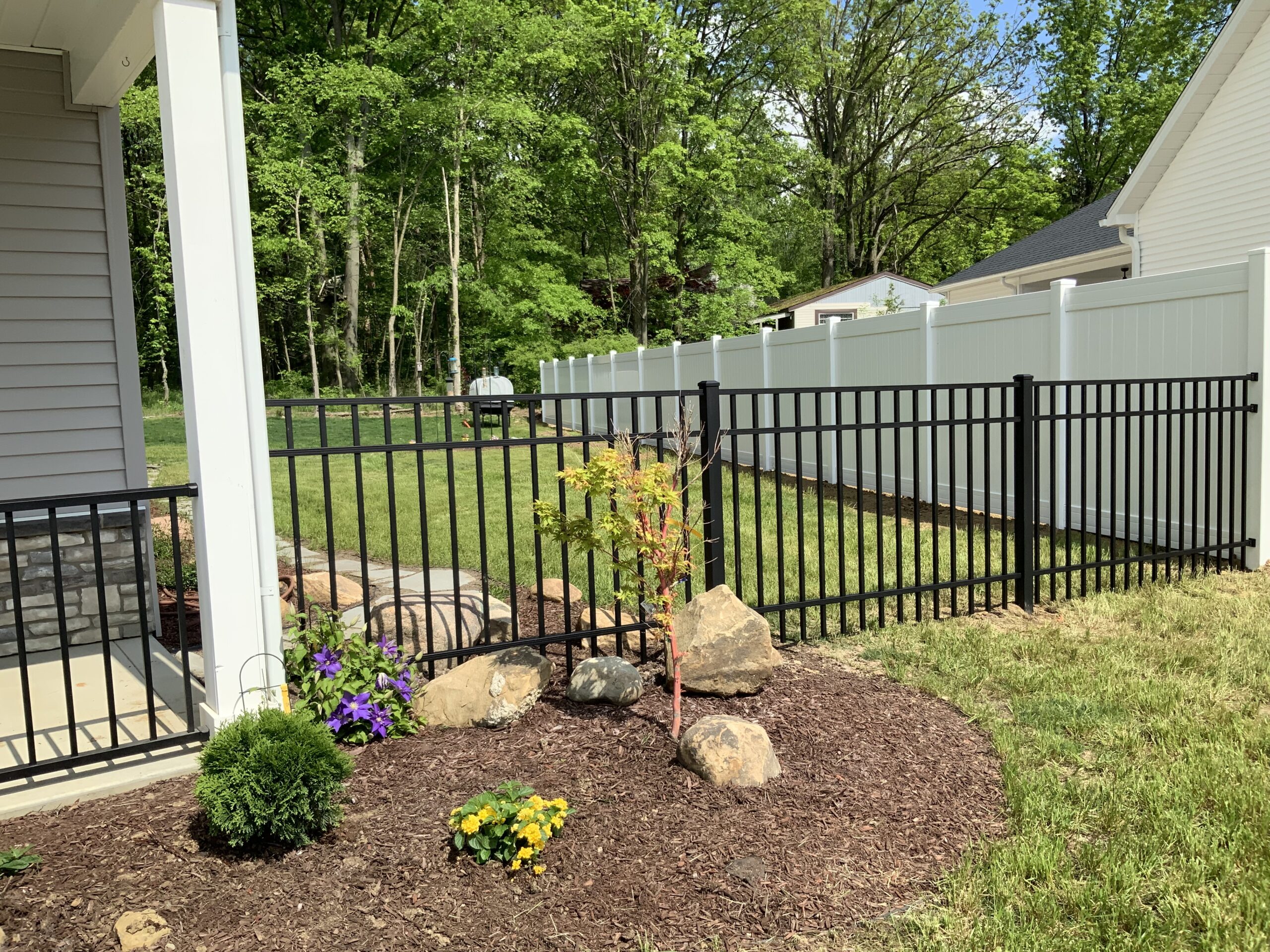 Aluminum & Vinyl Fence Installed By Swiss Valley Fence, Carbon Hill, Ohio