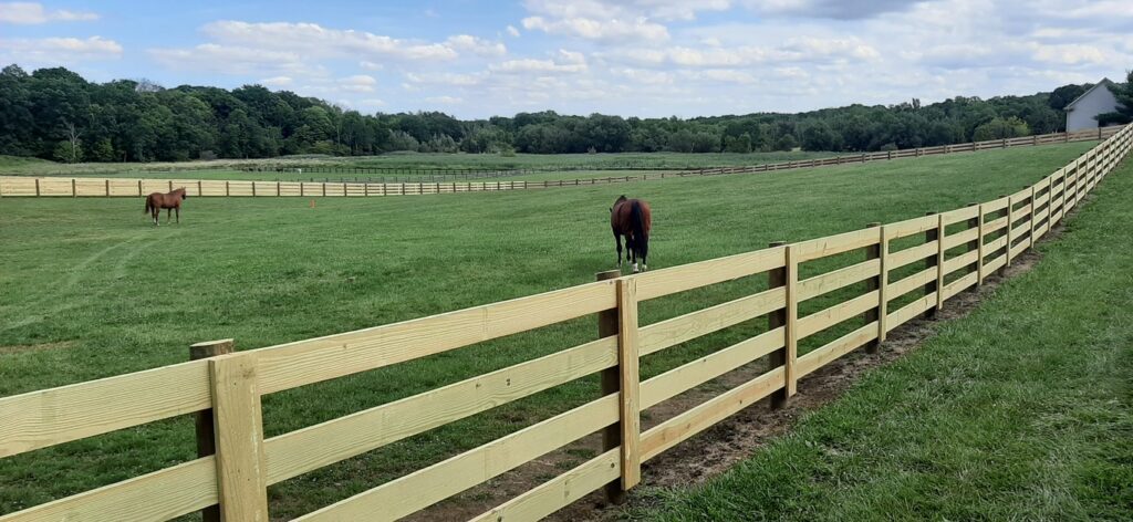 Board Fence Installed By Swiss Valley Fence. Dundee