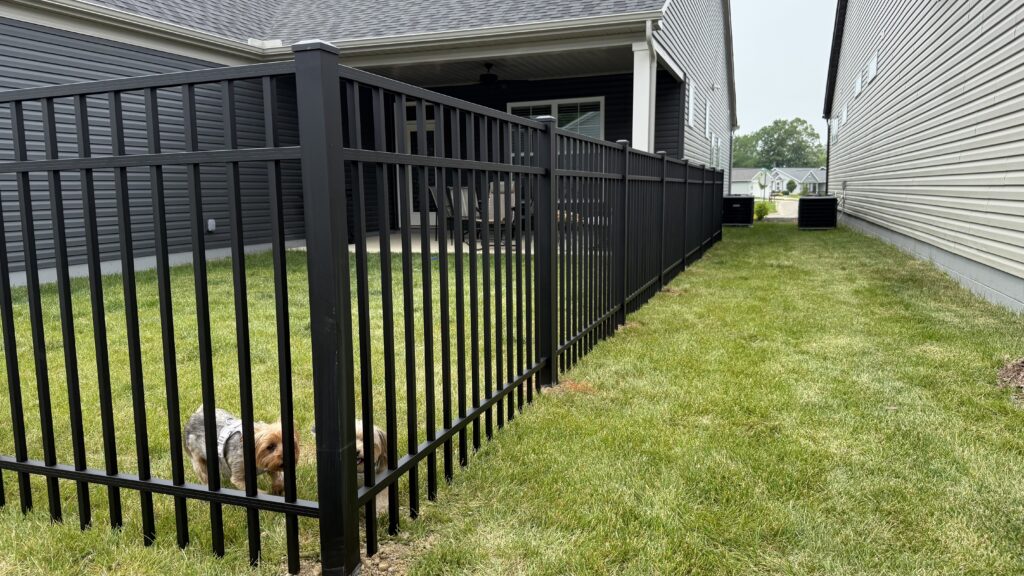 Aluminum Fence Installed By Swiss Valley Fence, Ravenswood