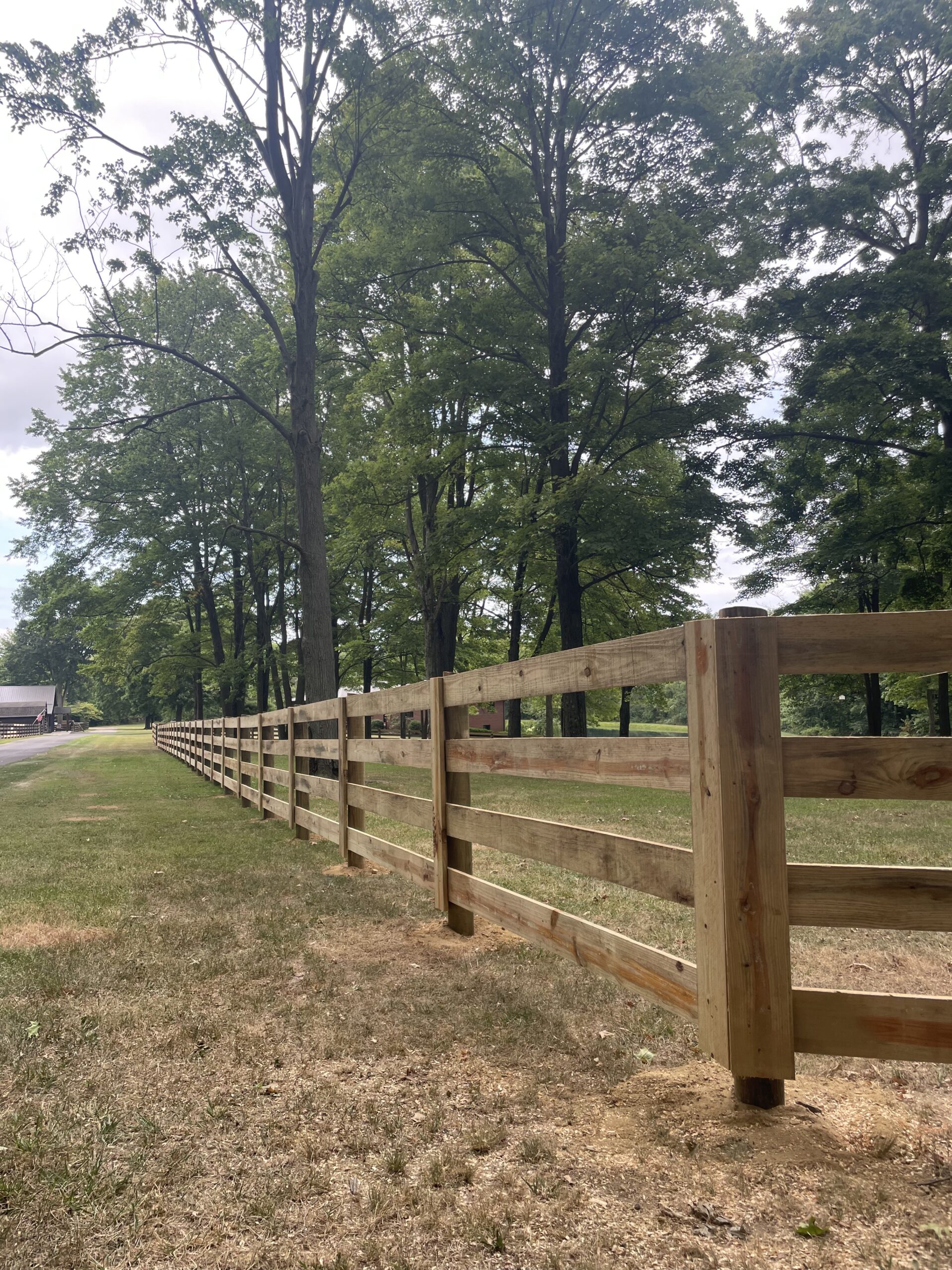 Board Fence Installed By Swiss Valley Fence, Brinkhaven, Ohio