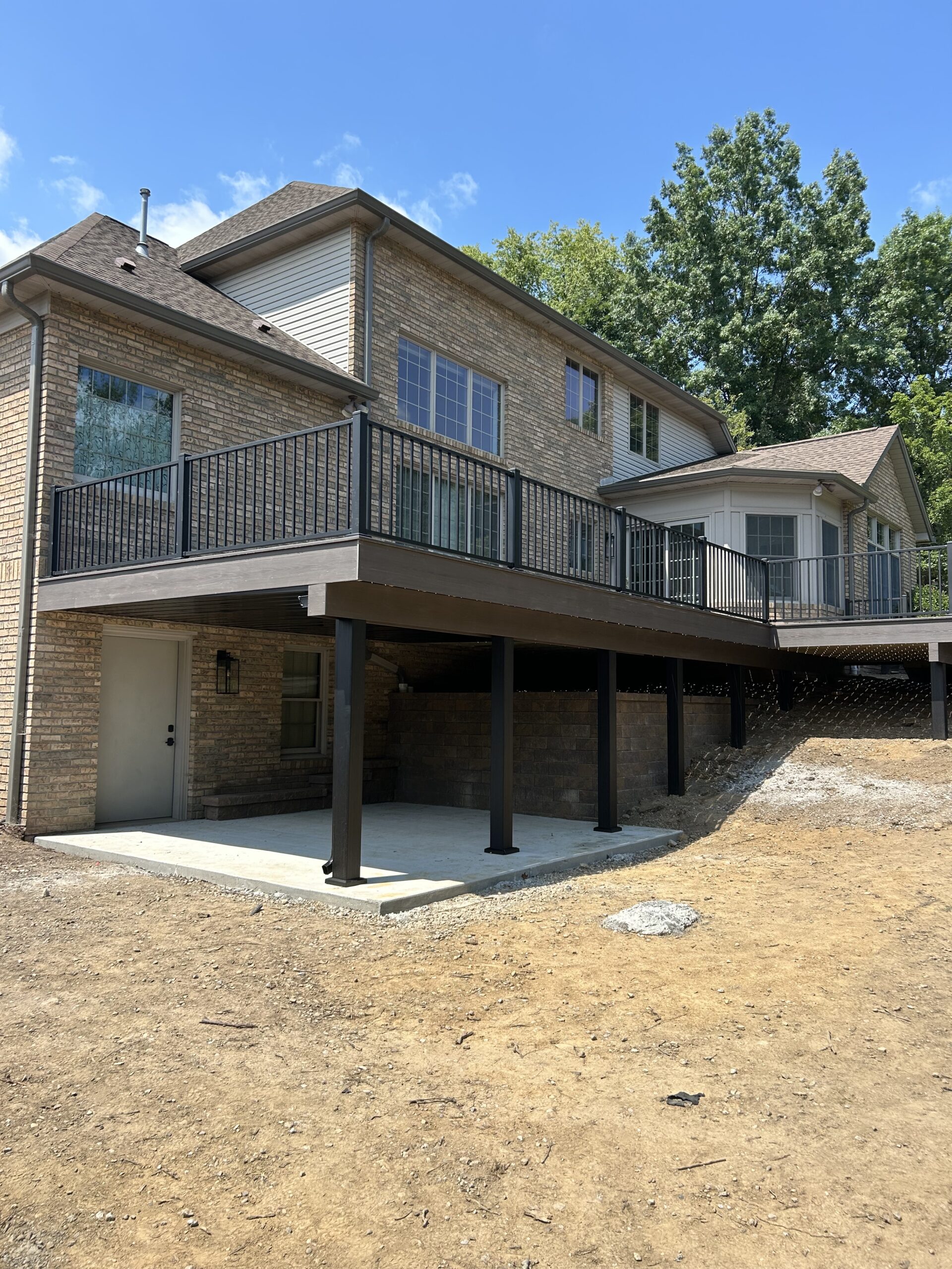Composite Deck Installed by Swiss Valley Fence. Barton