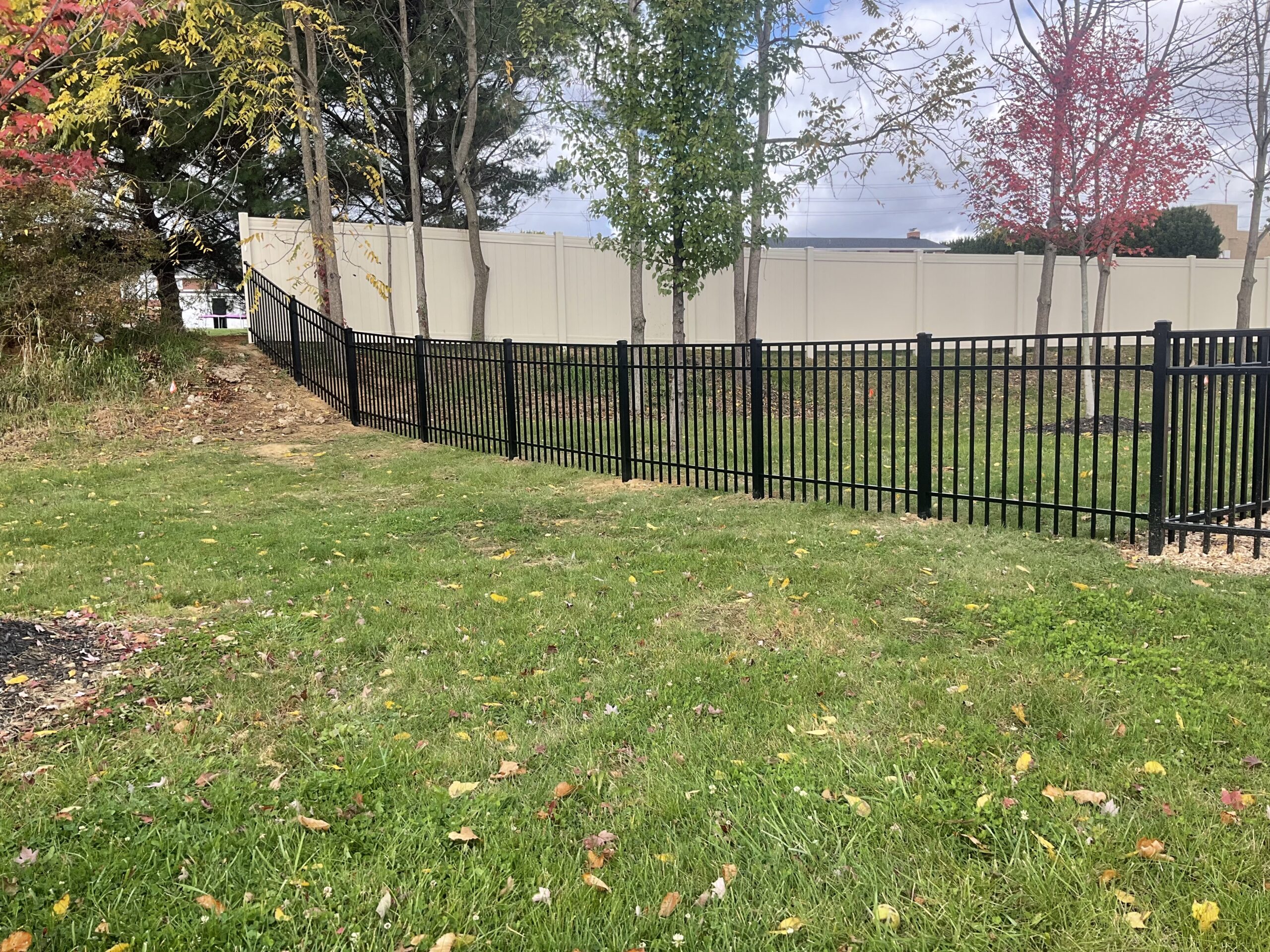 Aluminum Fence, installed by Swiss Valley Fence. Belmont Ohio