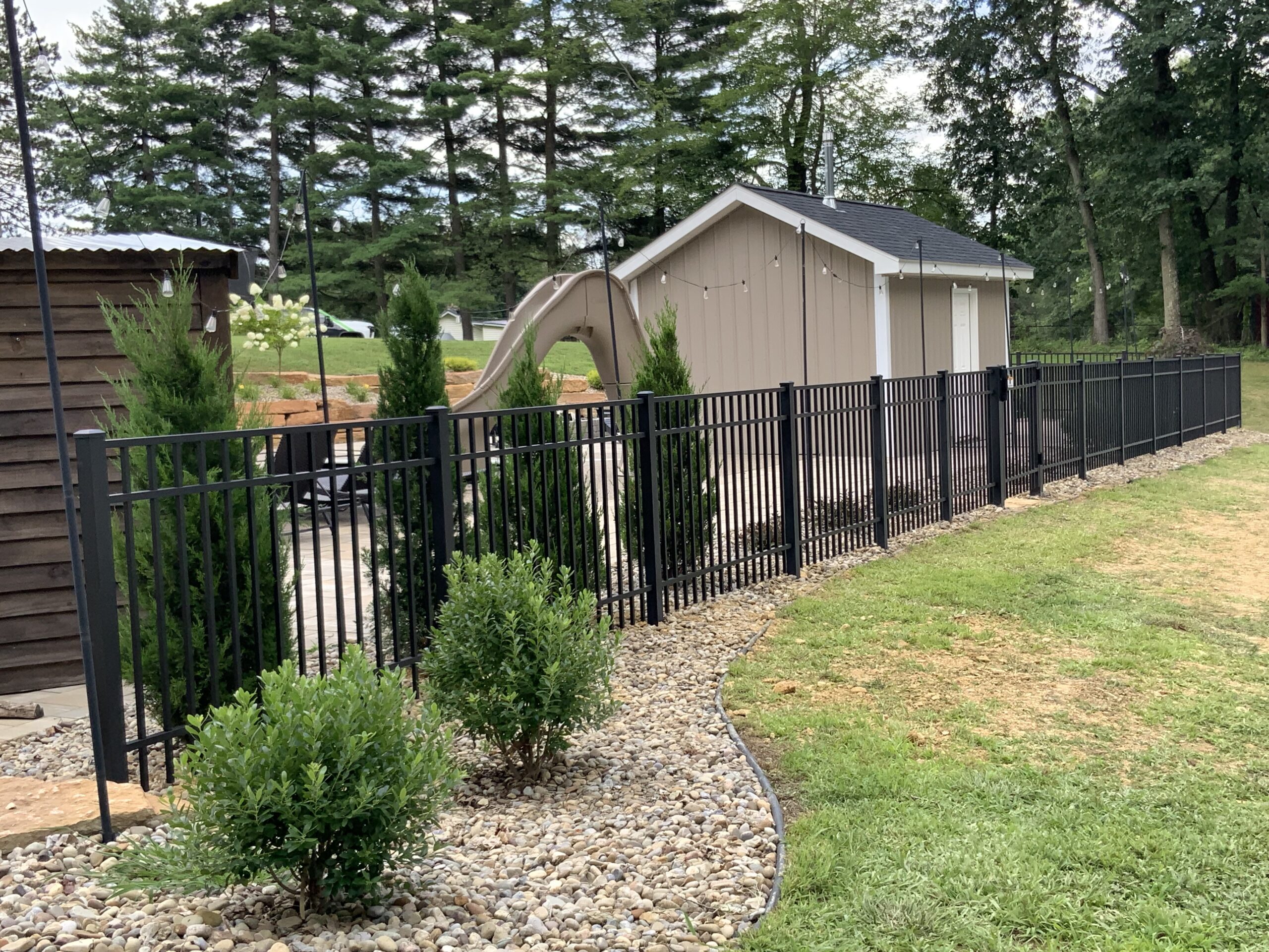 Aluminum Fence, Installed by Swiss Valley Fence. McConnelsville Ohio