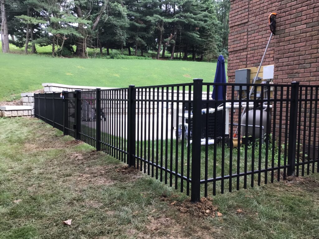 Aluminum Fence, Installed By Swiss Valley Fence. Johnstown Ohio