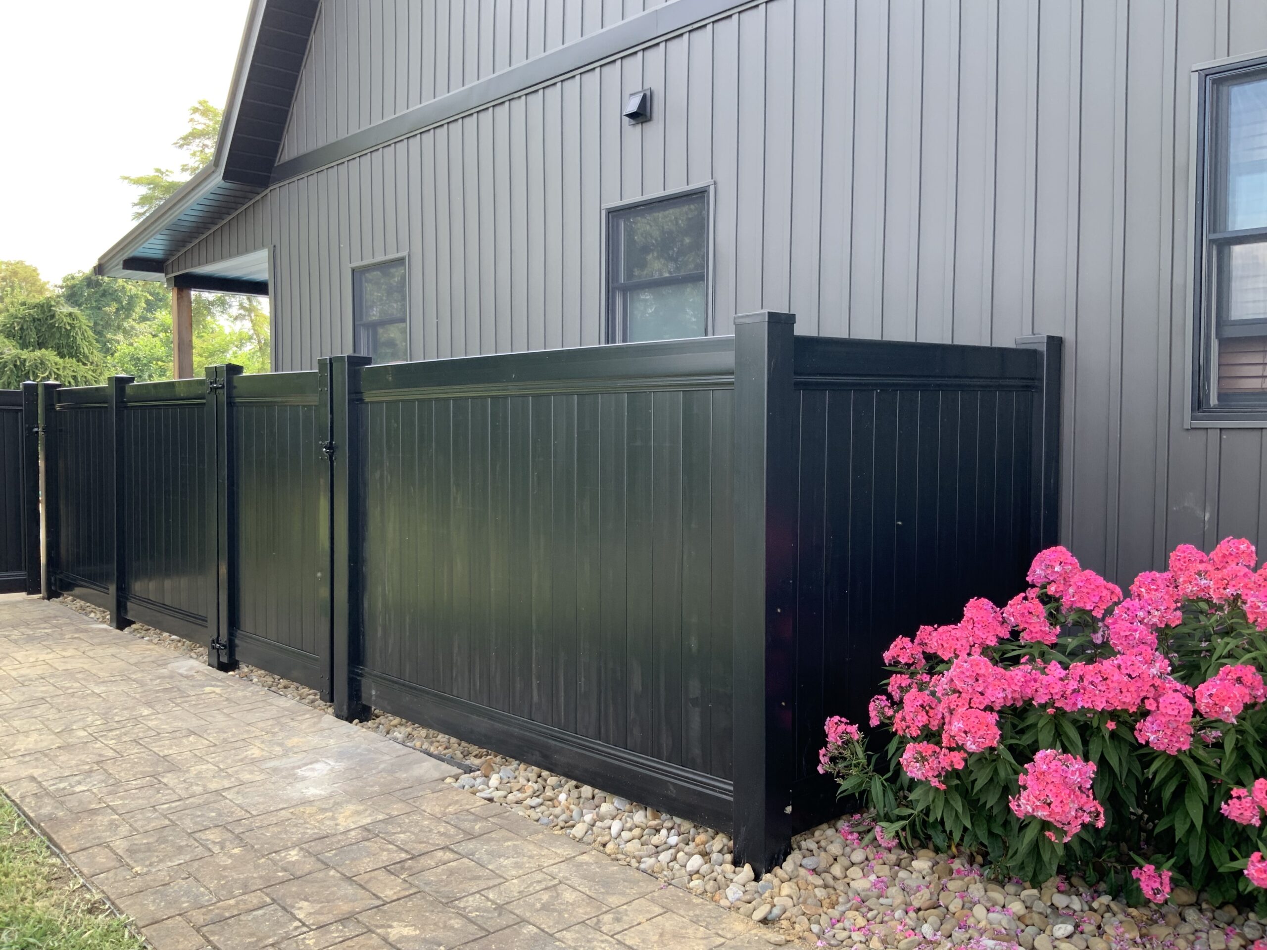 Vinyl Privacy Fence, Installed By Swiss Valley Fence. Zoar, Ohio