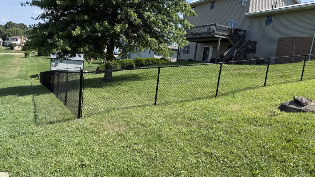 Chainlink Fence, installed by Swiss Valley Fence. Belmont Ohio