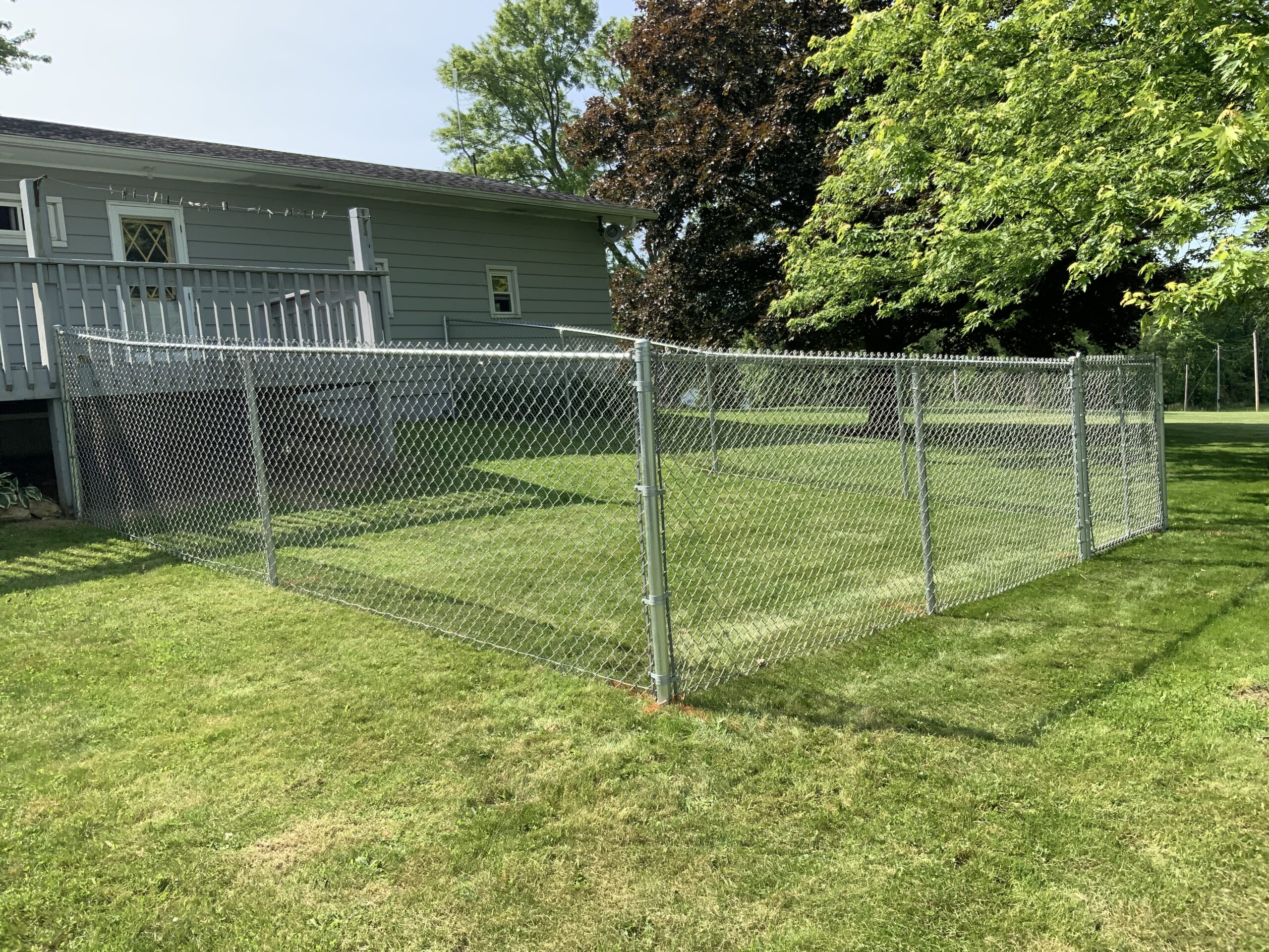 Chainlink Fence, installed by Swiss Valley Fence. Zanesville Ohio