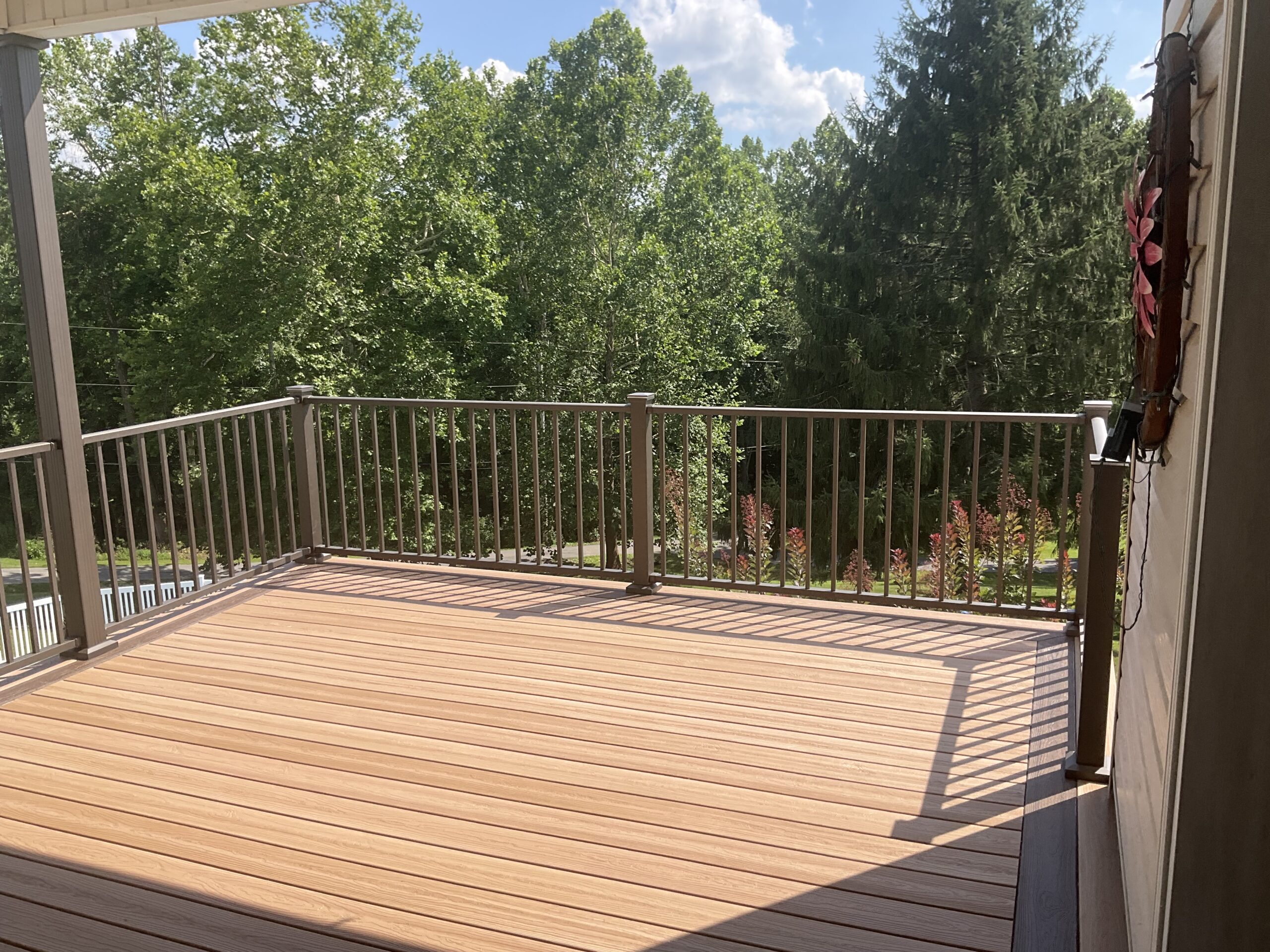 Composite Deck, installed by Swiss Valley Fence. Freeport Ohio