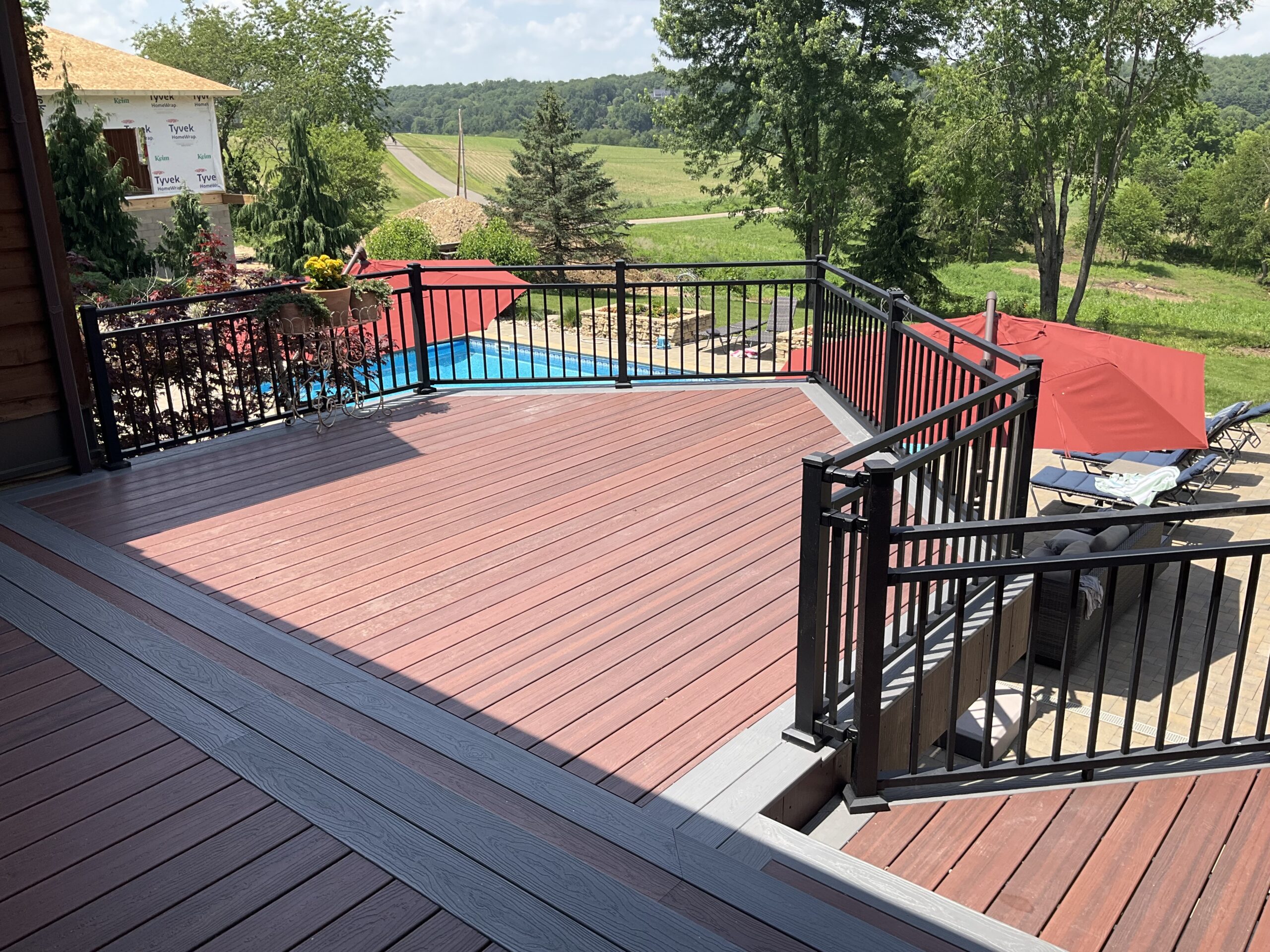 Composite Decking, installed by Swiss Valley Fence. Carrollton