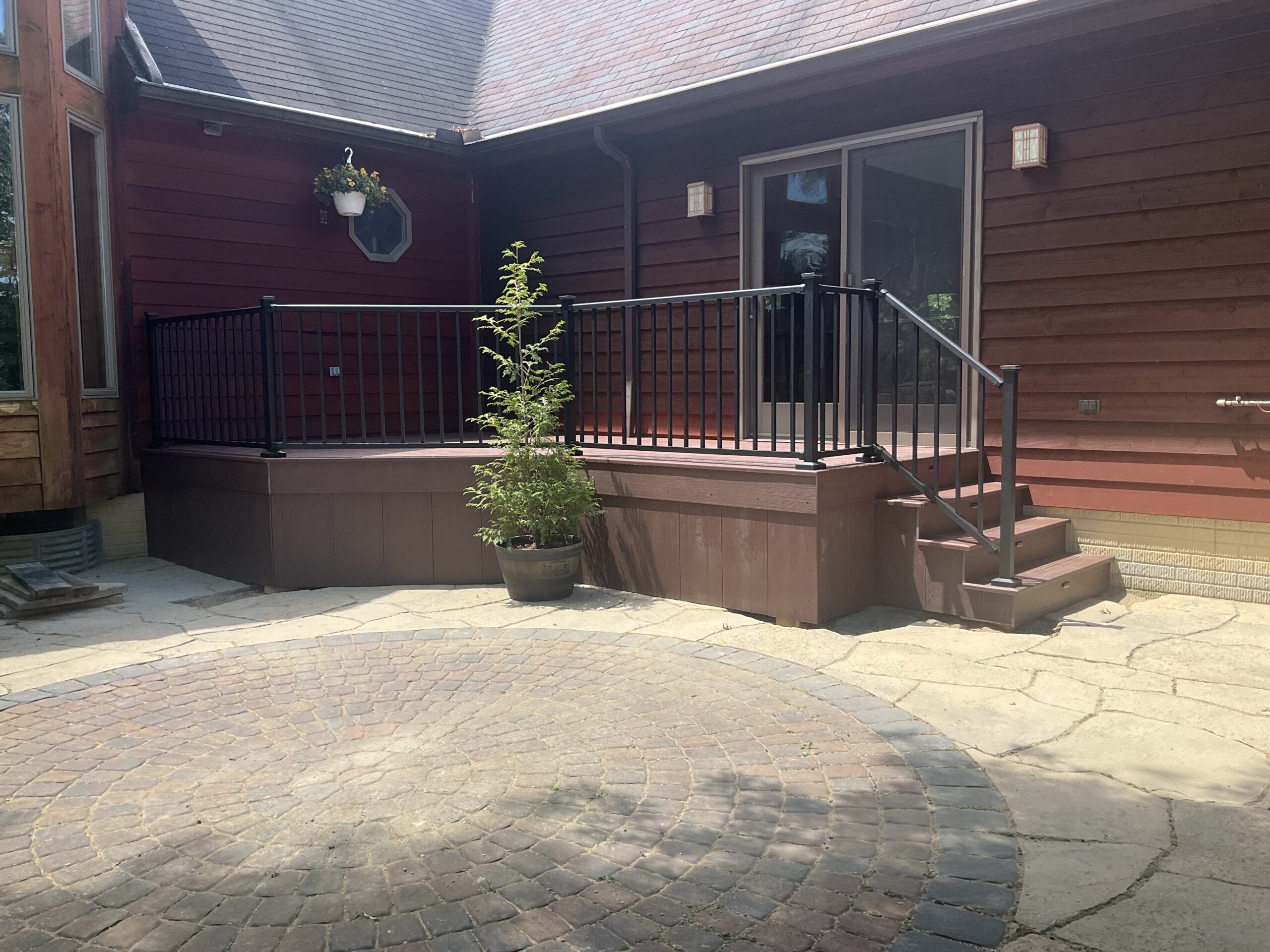 Composite Deck, Installed By Swiss Valley Fence. Stone Creek Ohio