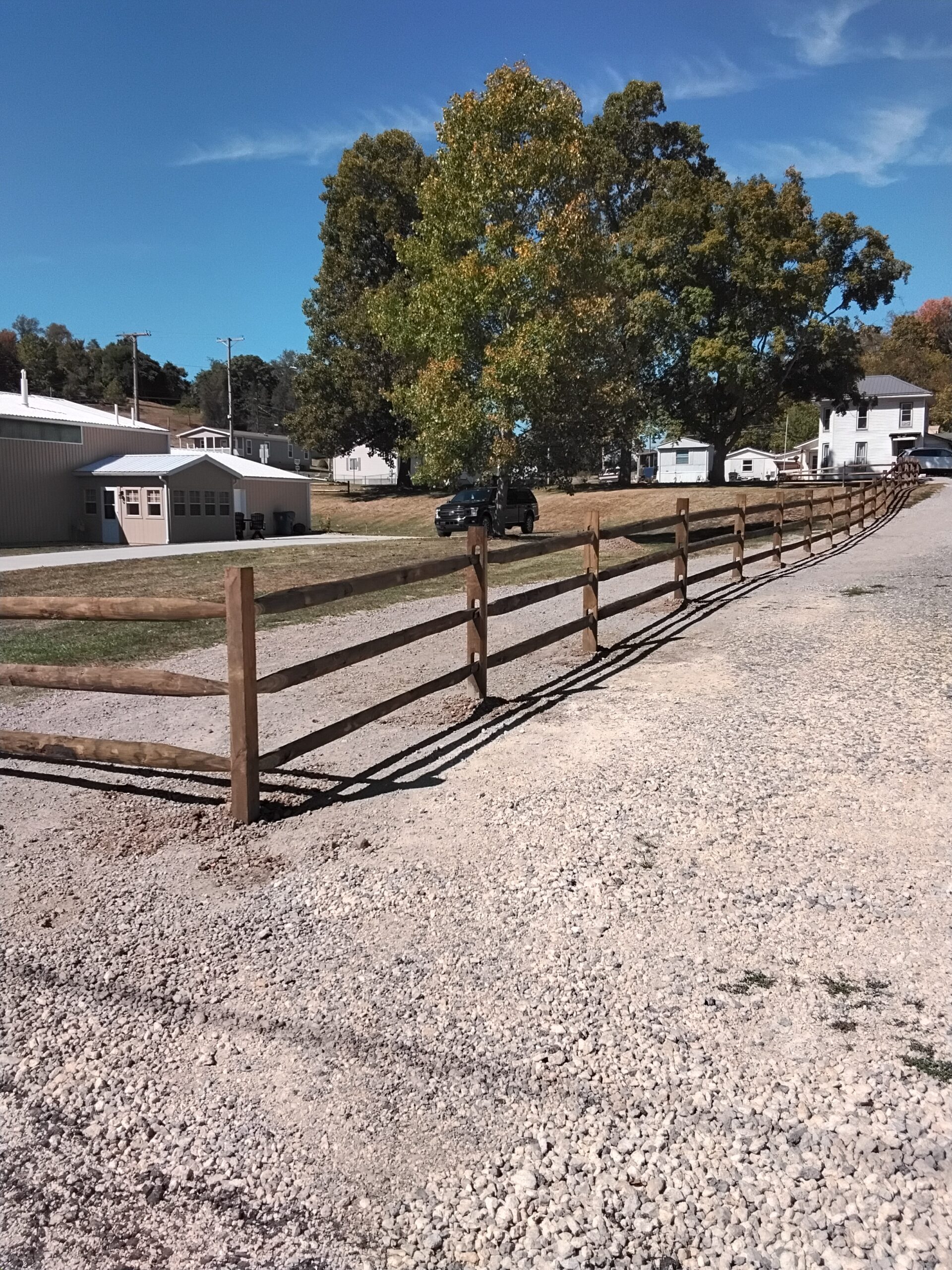 Split Rail Fence, Installed By Swiss Valley Fence. Creston