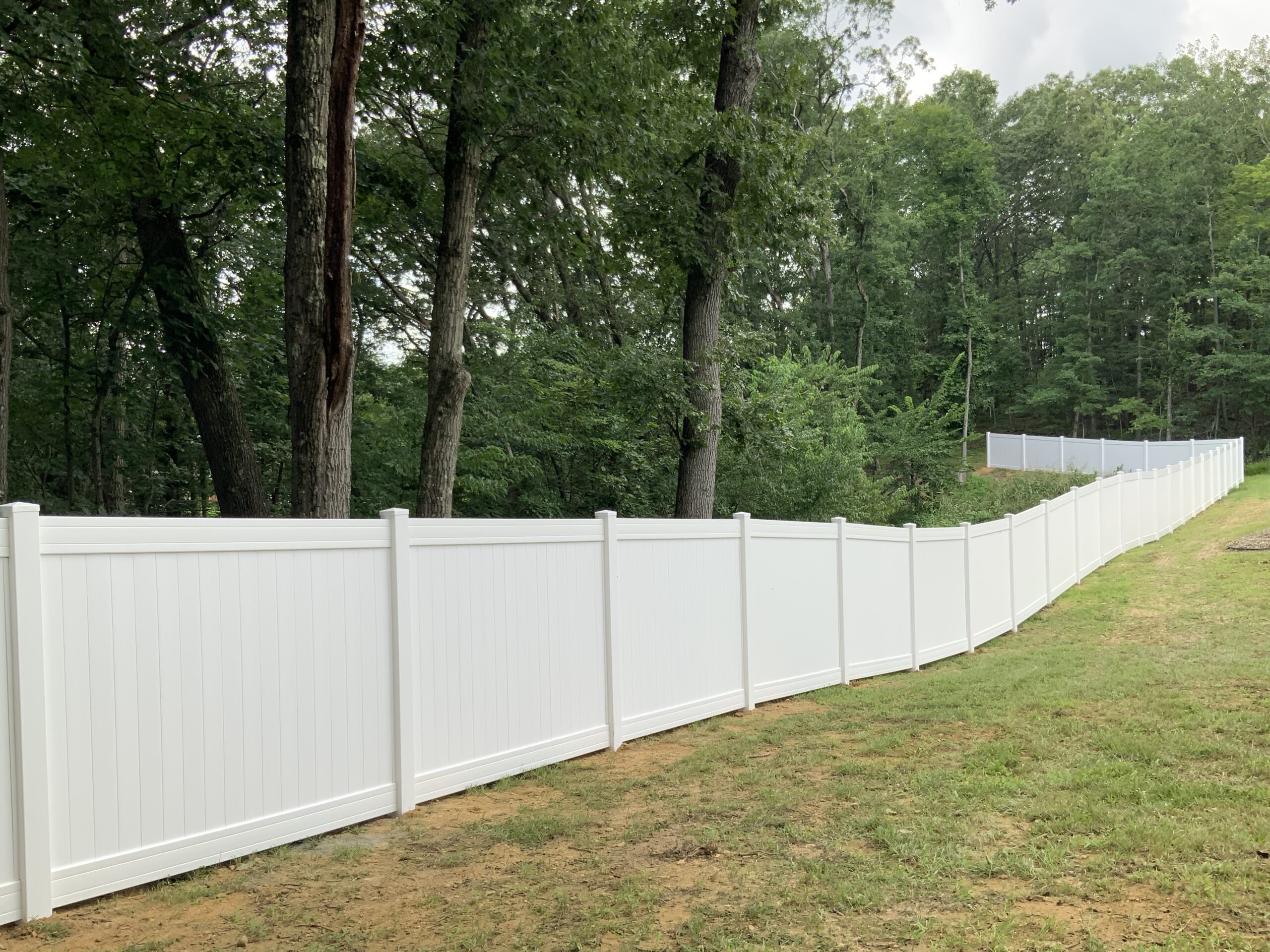 Vinyl Privacy Fence, Installed By Swiss Valley Fence. Tallmadge Ohio