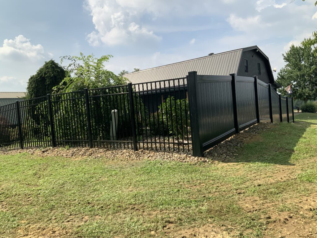 Aluminum Fence, Installed by Swiss Valley Fence. Wellsburg West Virginia