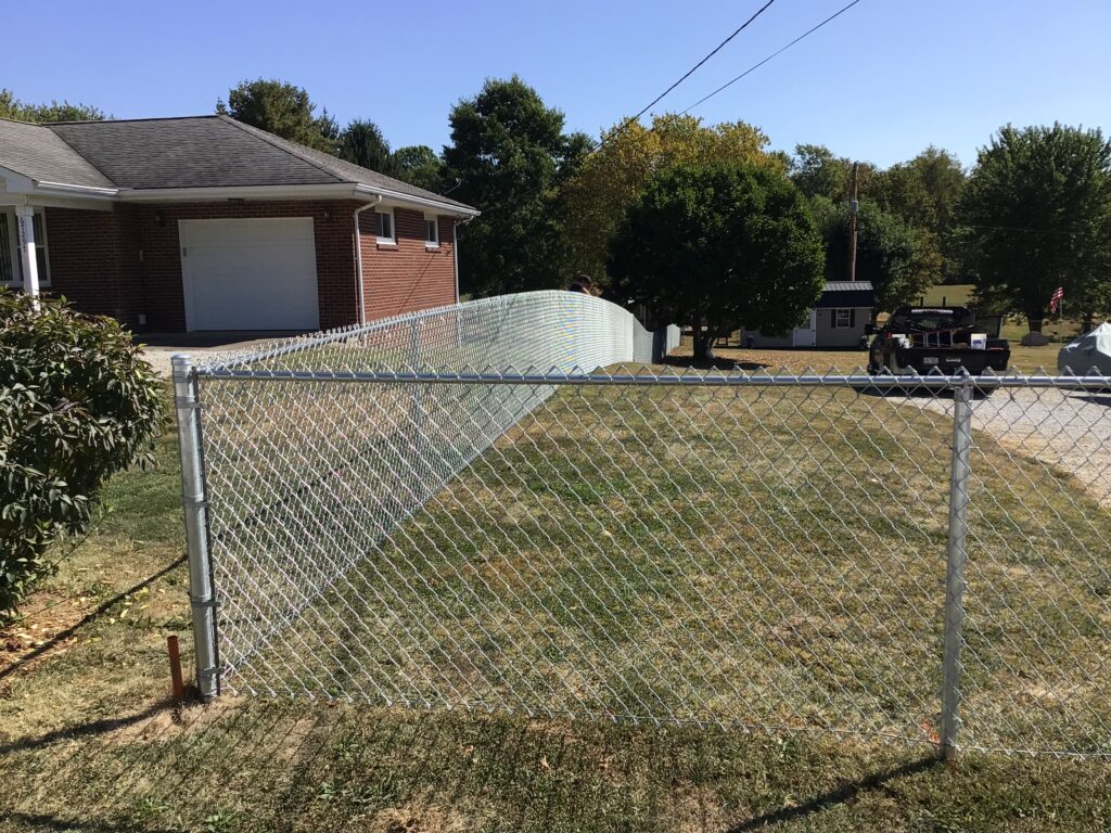 Chainlink fence. installed by Swiss Valley Fence. Wooster Ohio.
