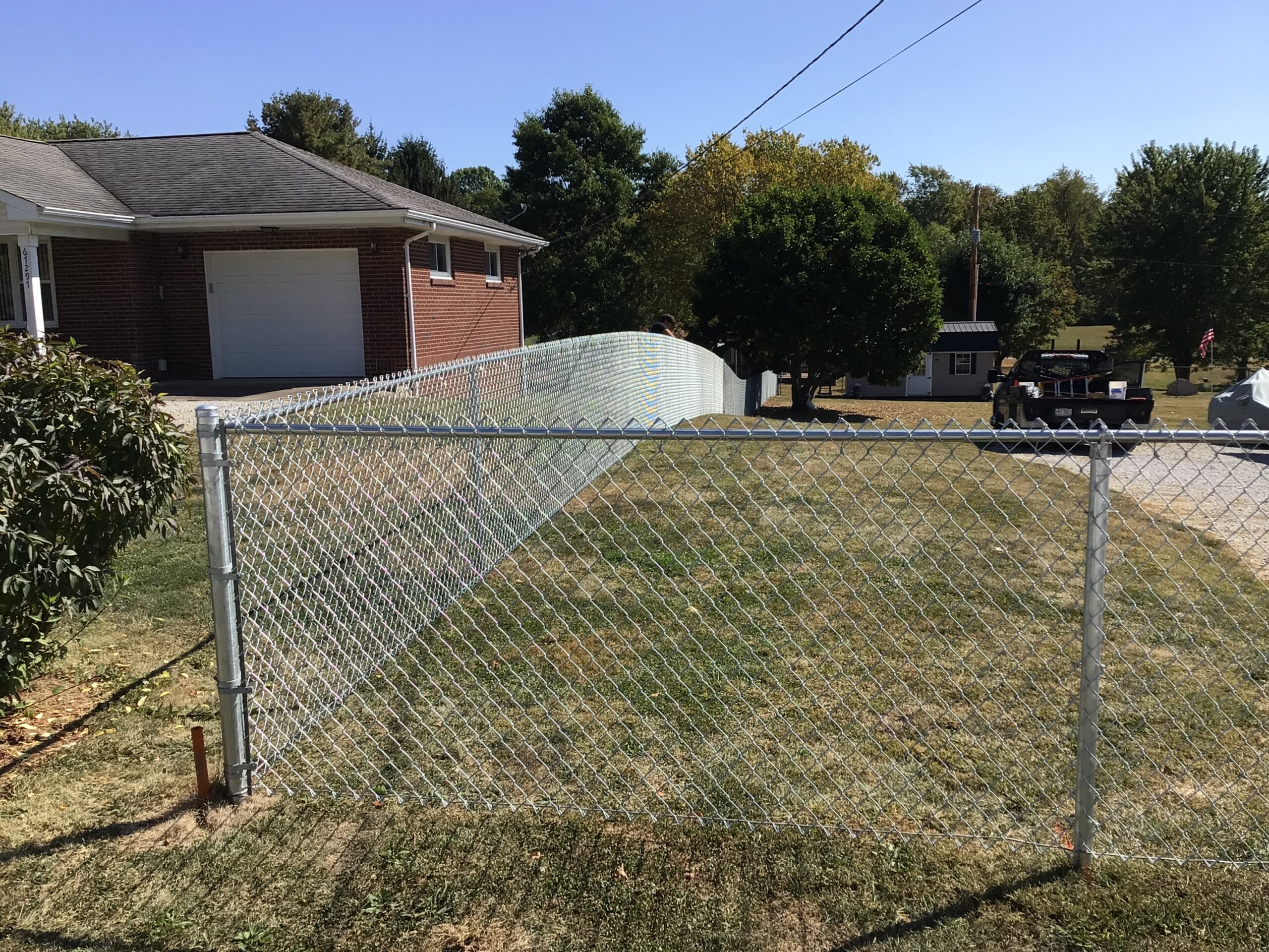 Chainlink fence. installed by Swiss Valley Fence. Wooster Ohio.
