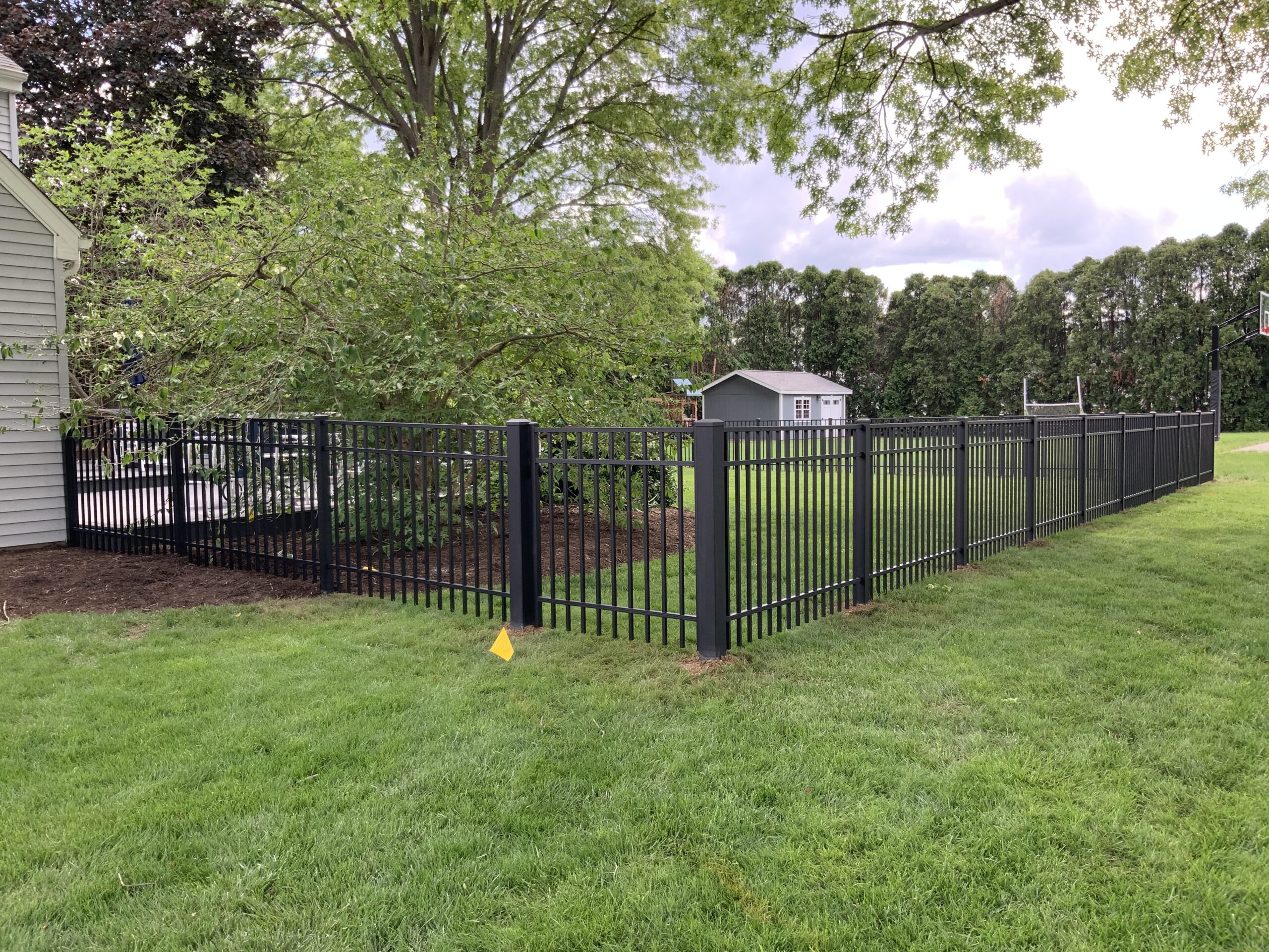 Aluminum Fence, installed by Swiss Valley Fence. Granville Ohio
