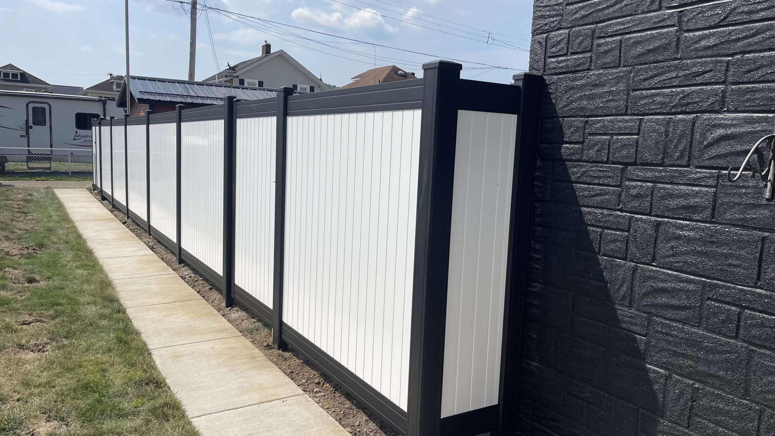 Privacy Fence, installed by Swiss Valley Fence. Chargin Falls, Ohio.