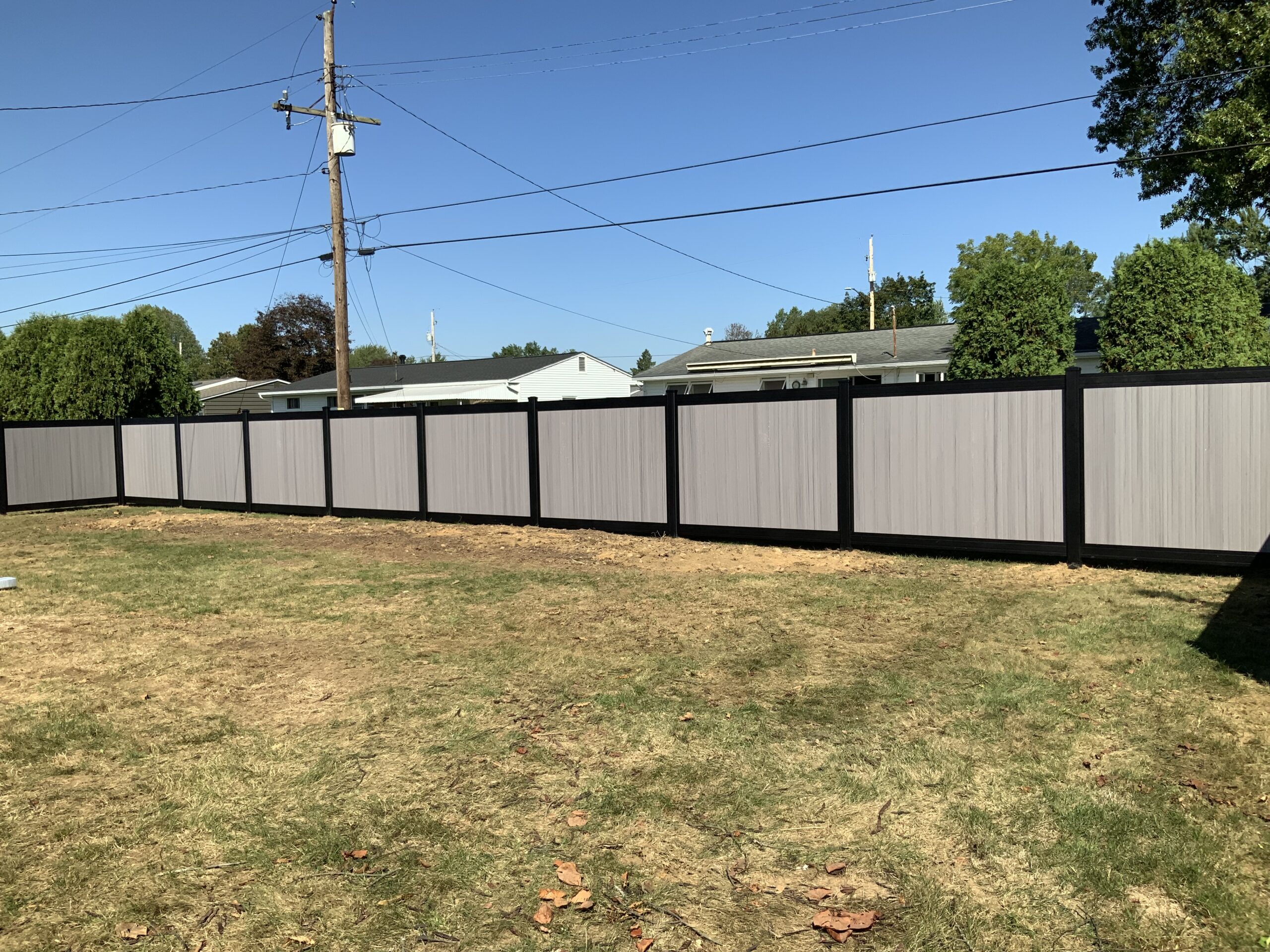 Privacy Fence, installed by Swiss Valley Fence, Barton Ohio.