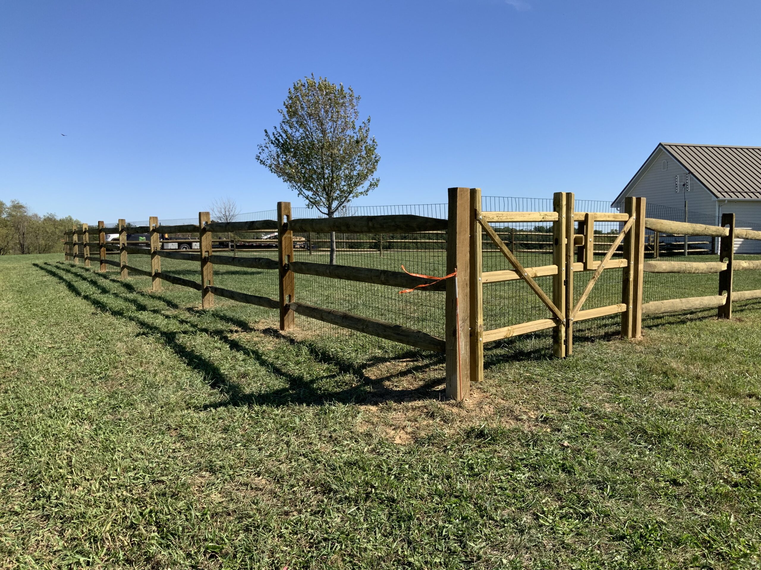 Split Rail Fence, installed by Swiss Valley Fence. Bainbridge Ohio.