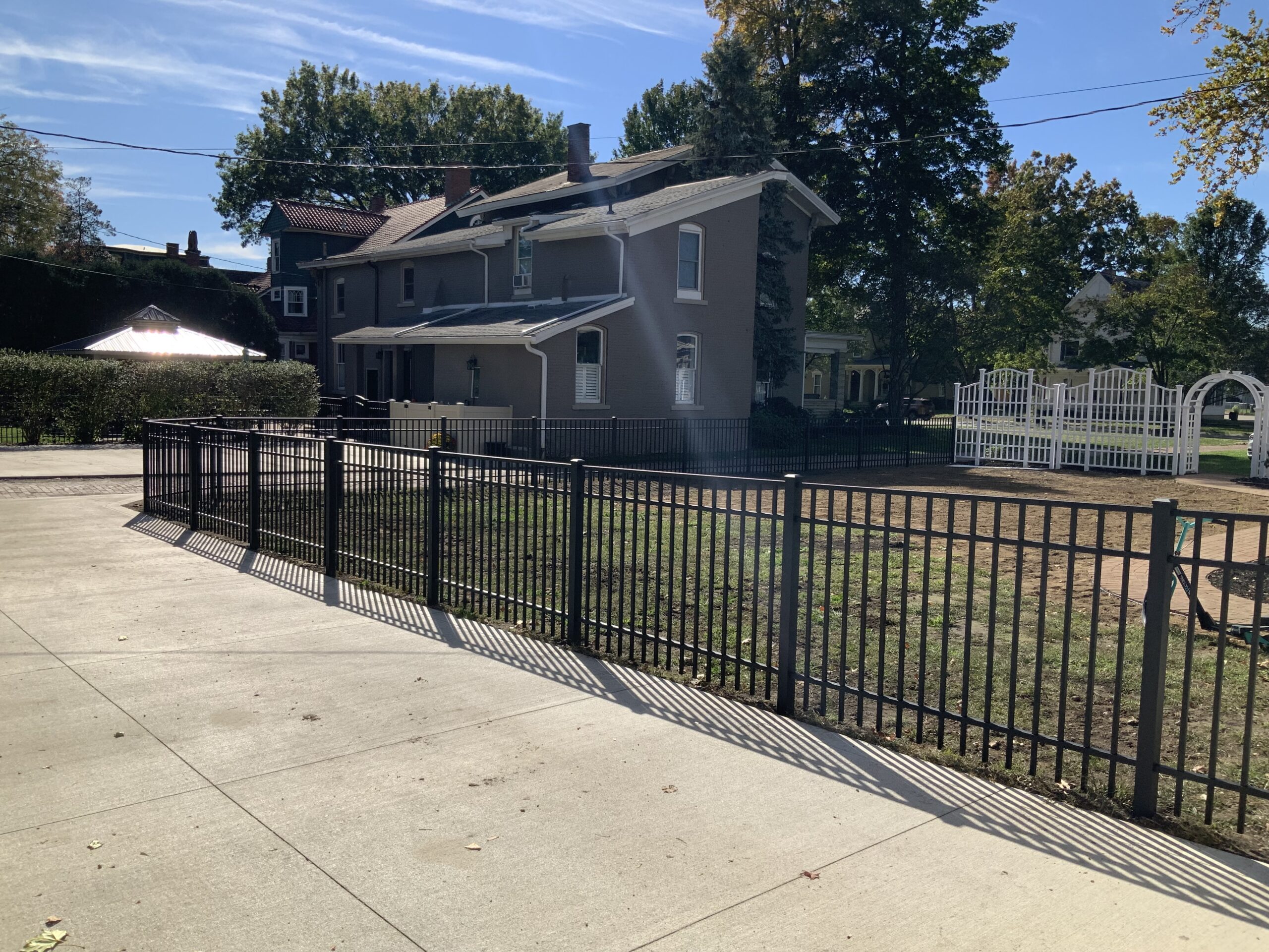 Aluminum Fence, installed by Swiss Valley Fence. Bowerston Ohio.