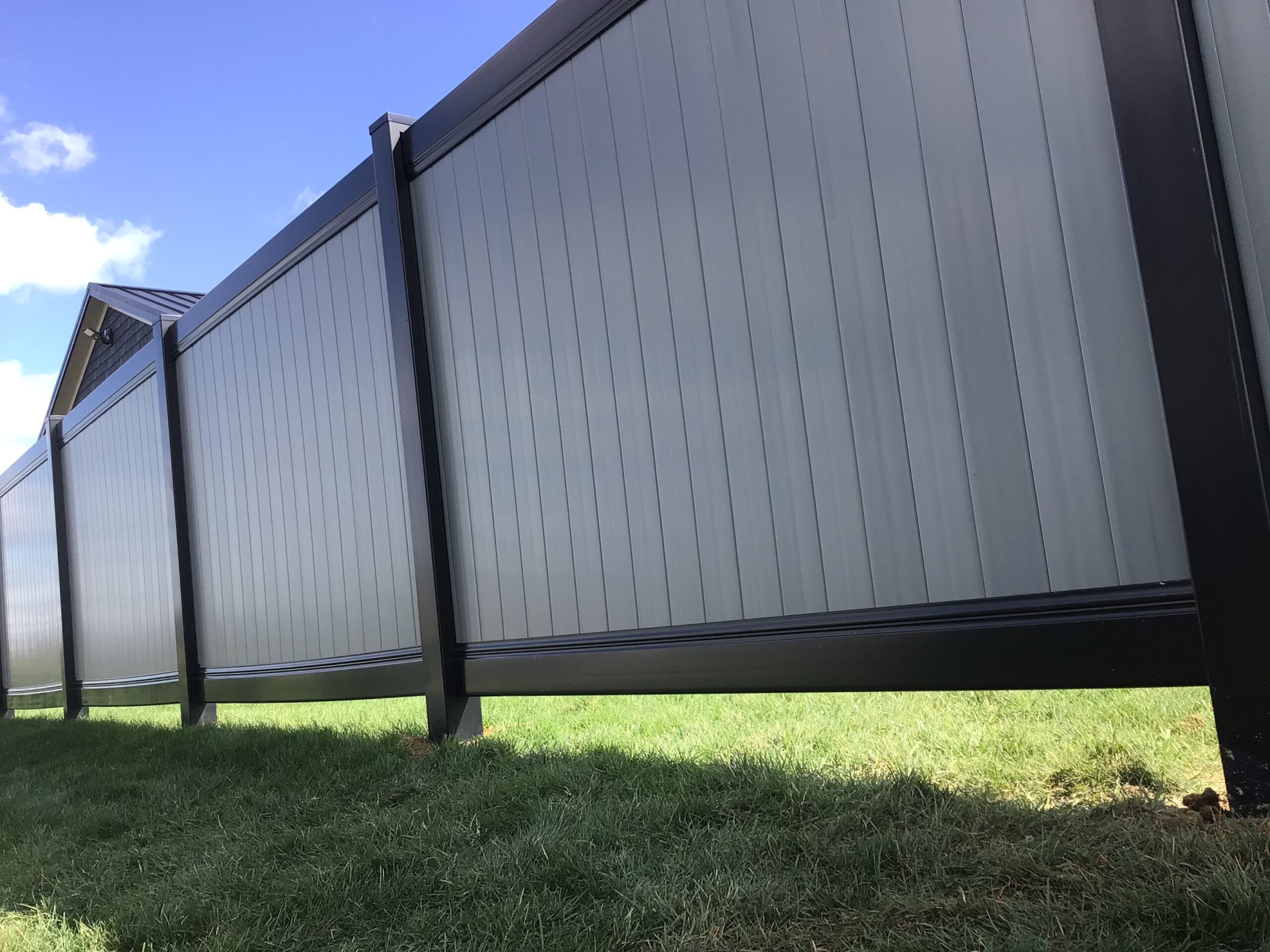 Vinyl Privacy Fence, installed by Swiss Valley Fence, Carrollton Oho.