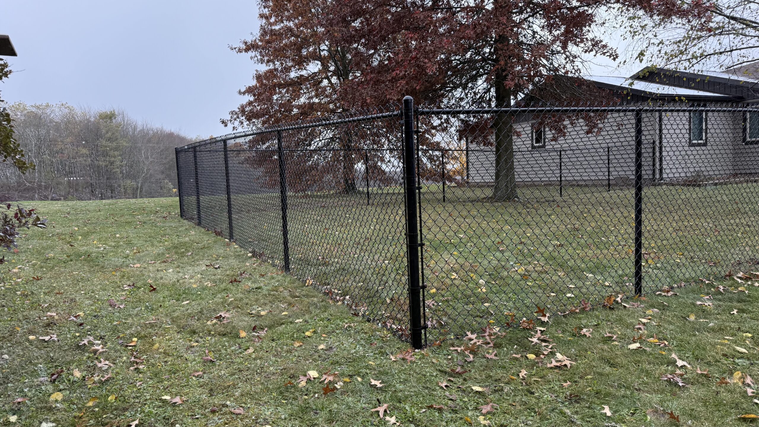 Chainlink Fence, installed by Swiss Valley Fence. Columbiana Ohio.