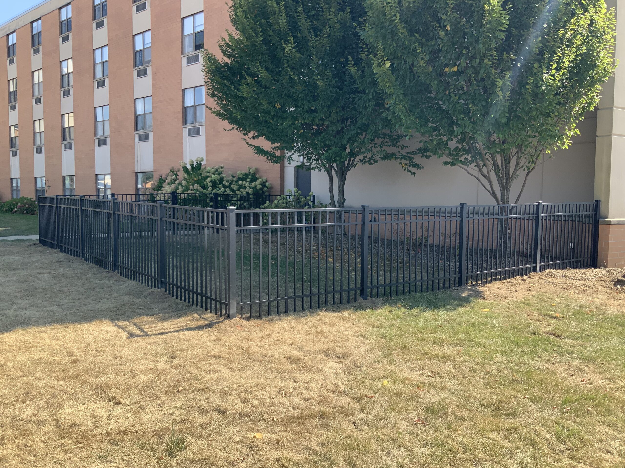 Aluminum Fence, installed by Swiss Valley Fence. Dover Ohio.