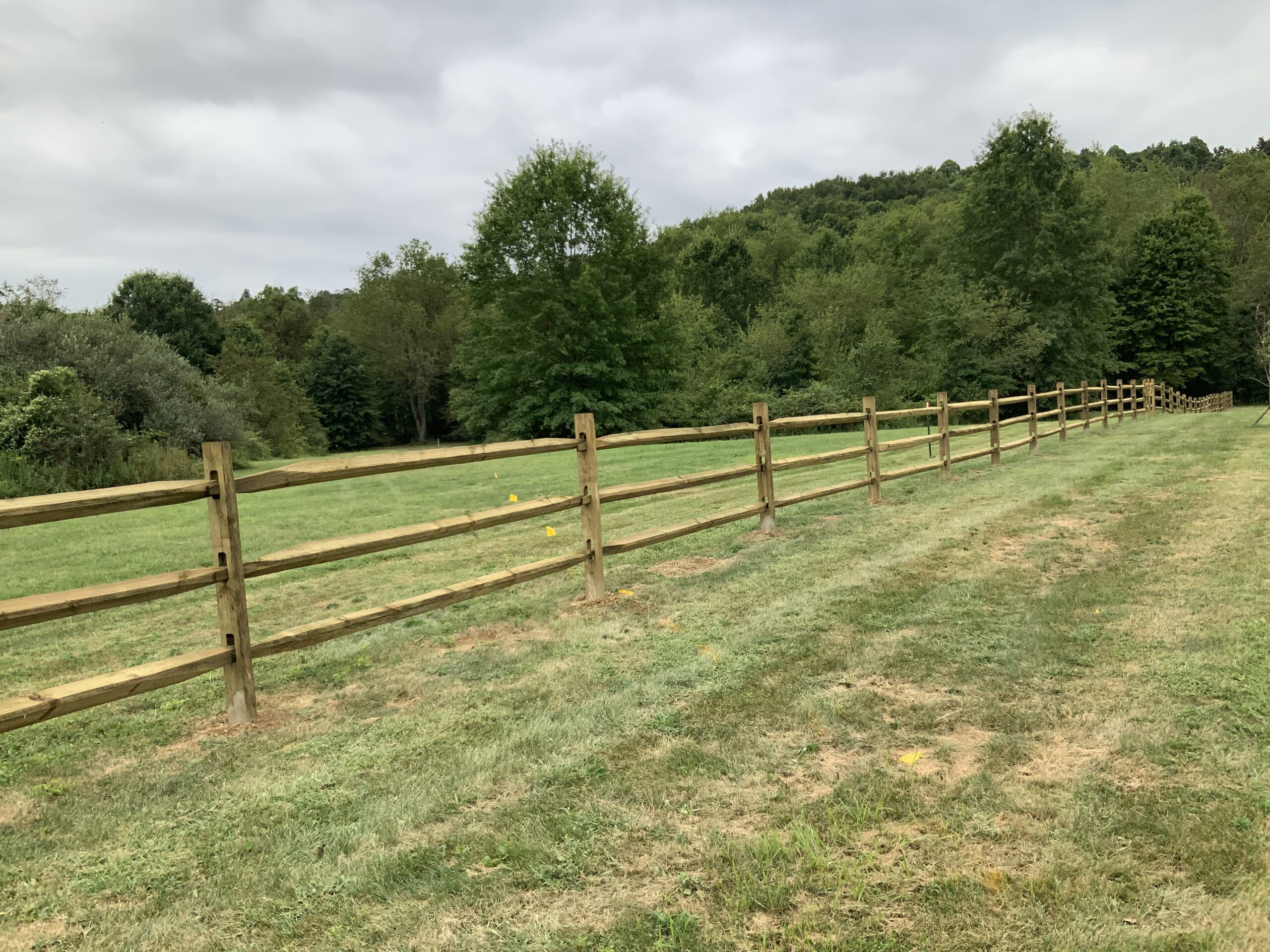 Split Rail Fence, installed by Swiss Valley Fence. Dundee Ohio.