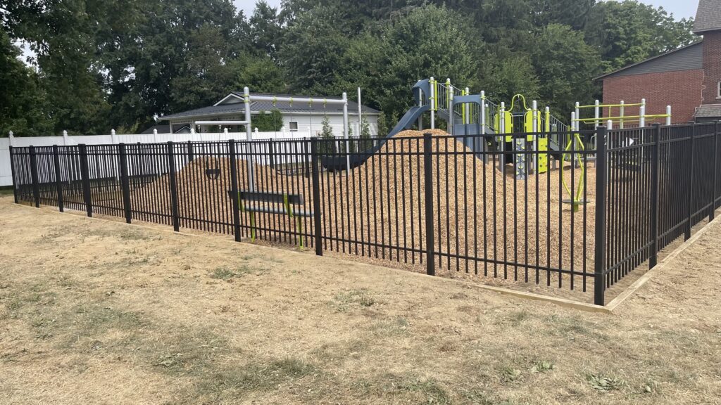 Aluminum Fence, installed by Swiss Valley Fence. Logan Ohio.